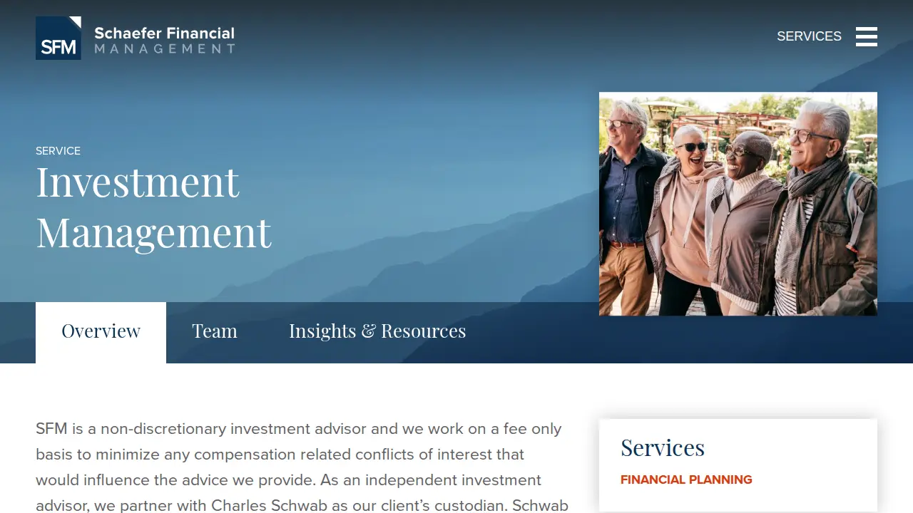 Schaefer Financial Management page