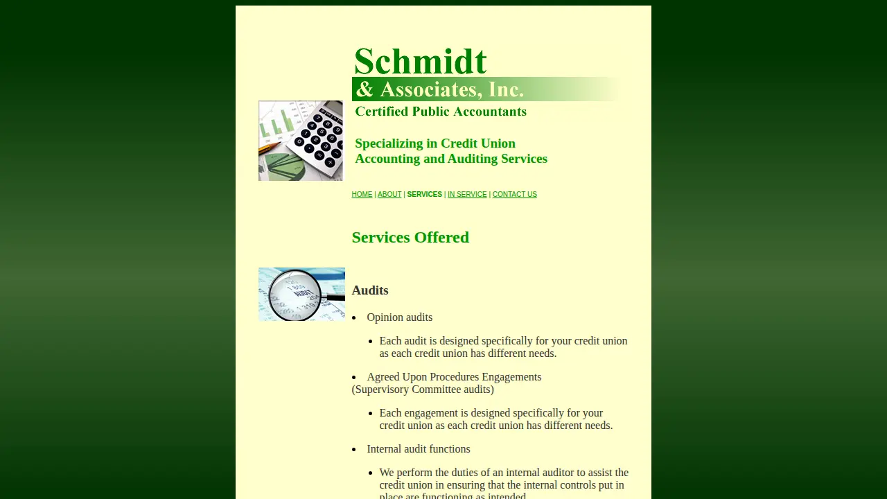 Schmidt & Associates, Inc. page