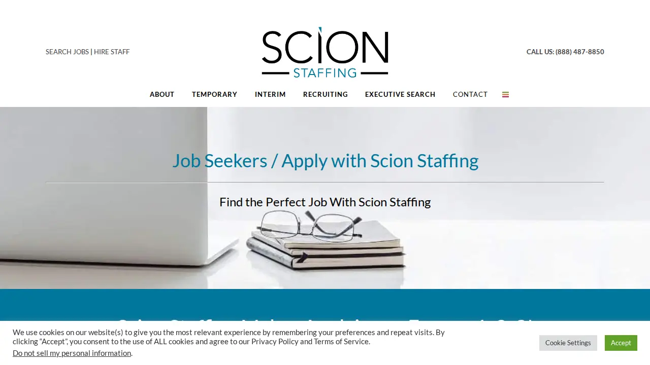 Scion Staffing page