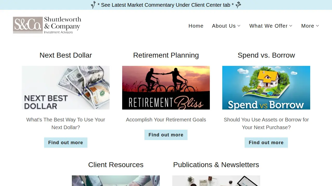 Shuttleworth & Company page