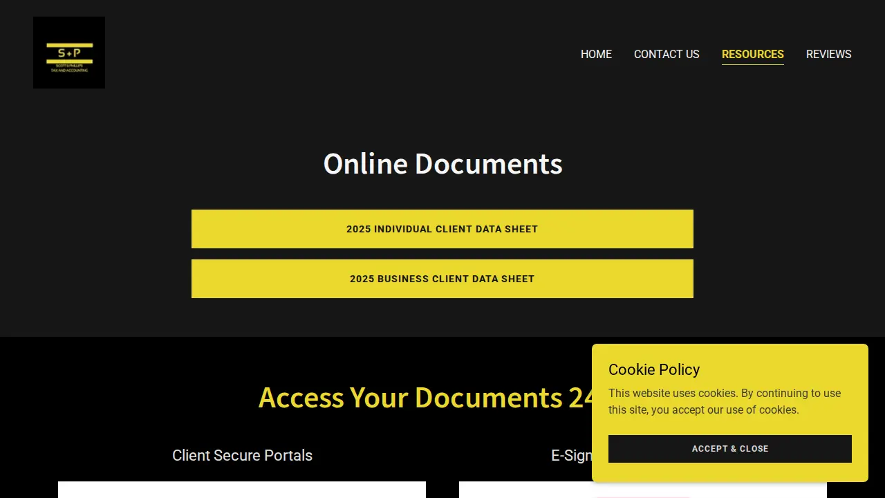 Scott & Phillips Tax and Accounting LLC page