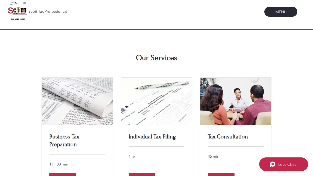 Scott Tax Professionals page