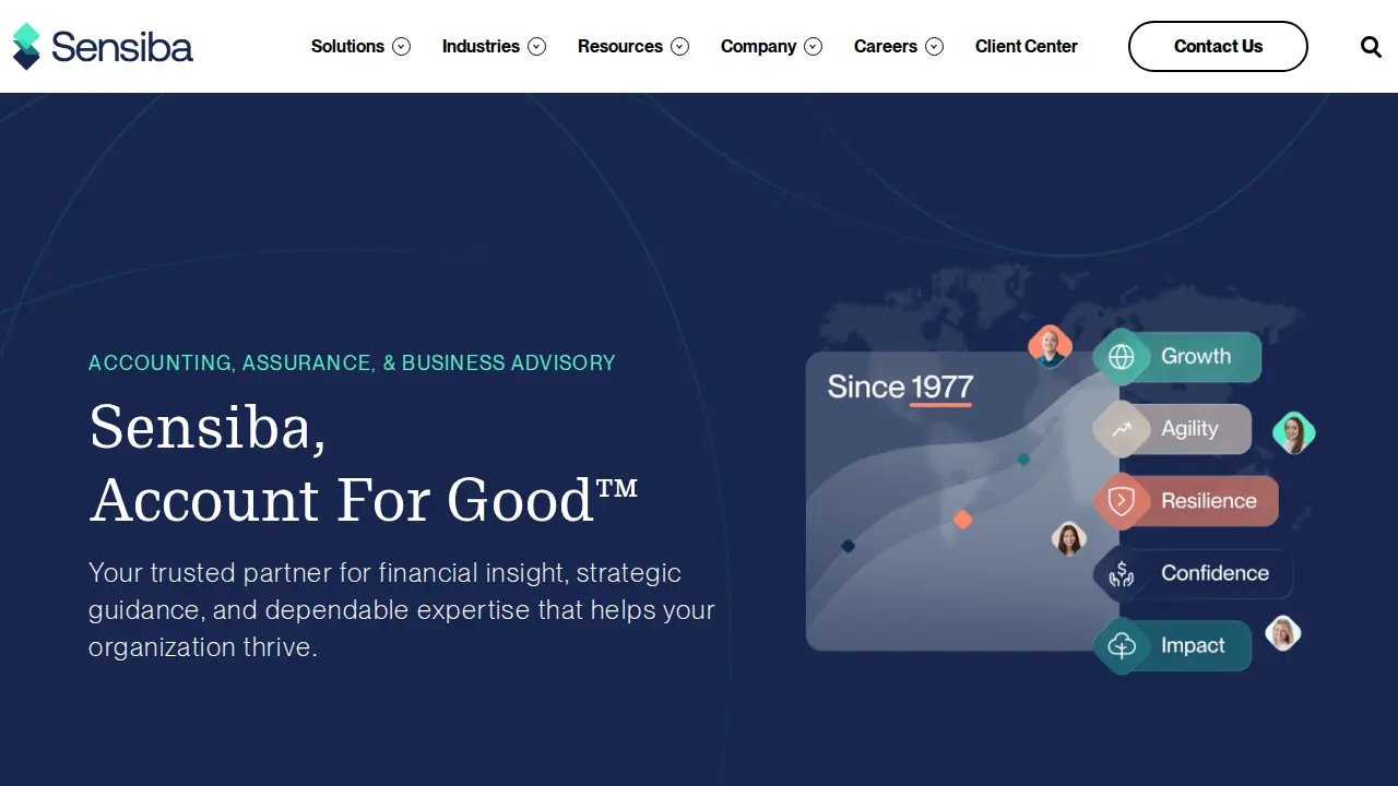 Sensiba LLP page