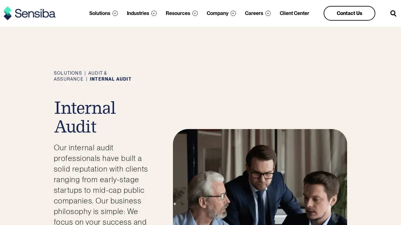 Sensiba LLP page