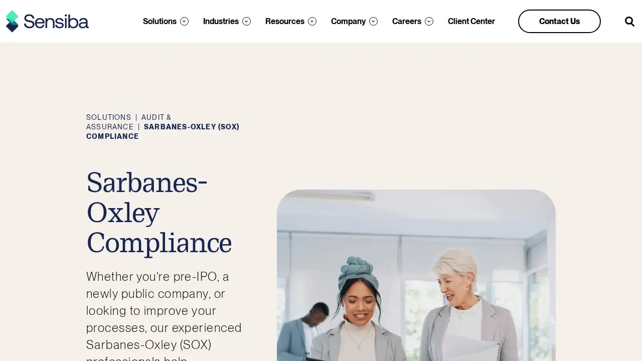 Sensiba LLP page
