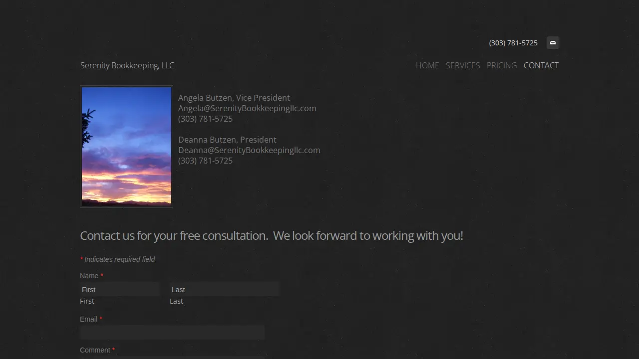 Serenity Bookkeeping, LLC page