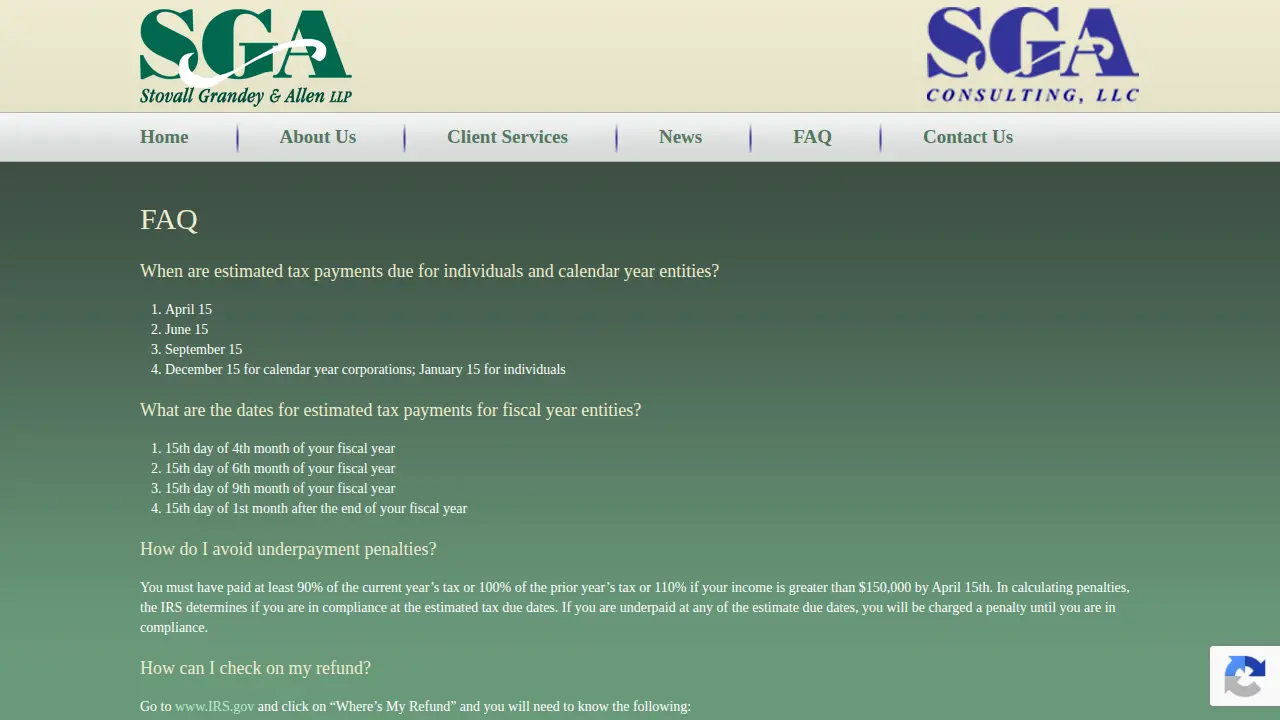 Stovall Grandey & Allen LLP page