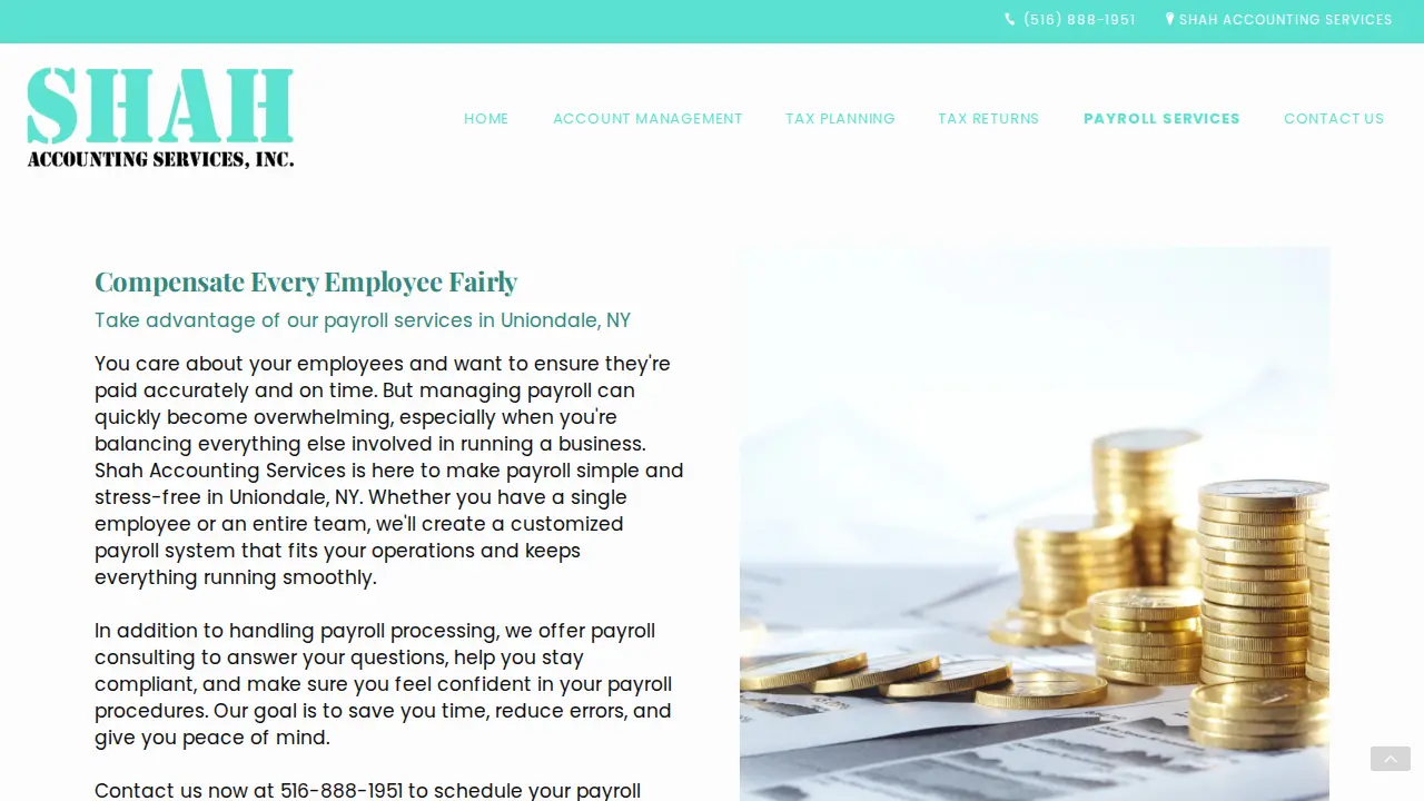 Shah Accounting Services Inc page