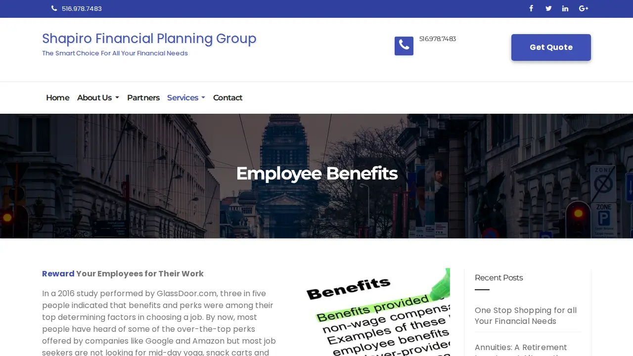 Shapiro Financial Planning Group page