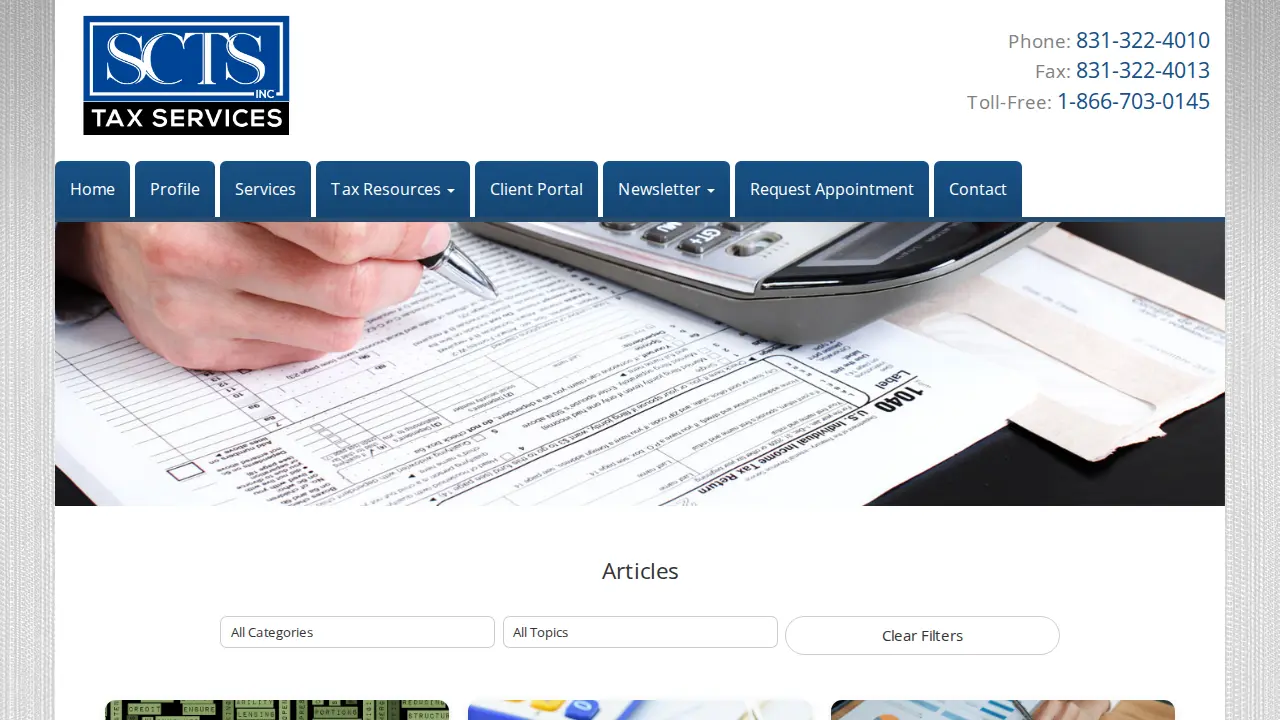 Shary Carvalho Tax Services page