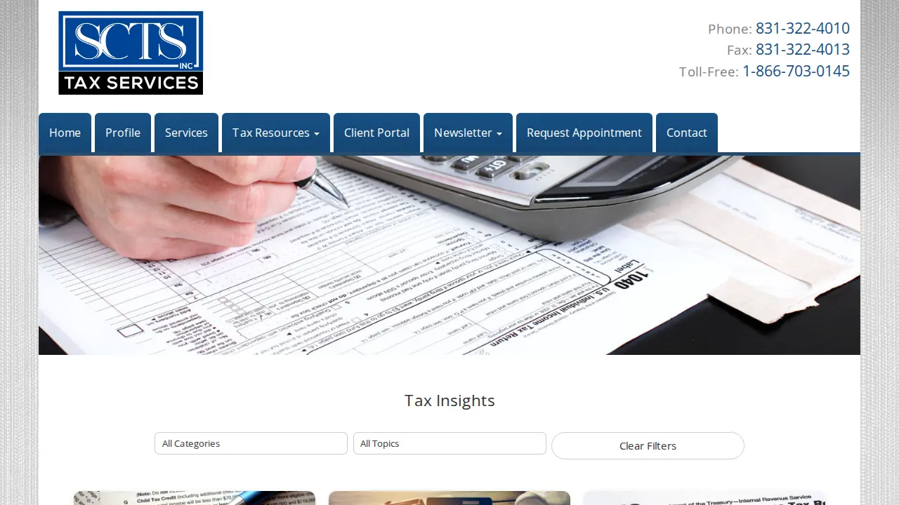 Shary Carvalho Tax Services page