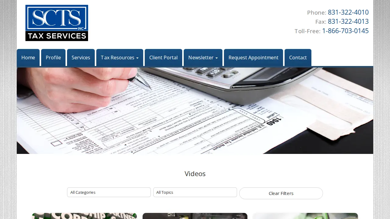 Shary Carvalho Tax Services page