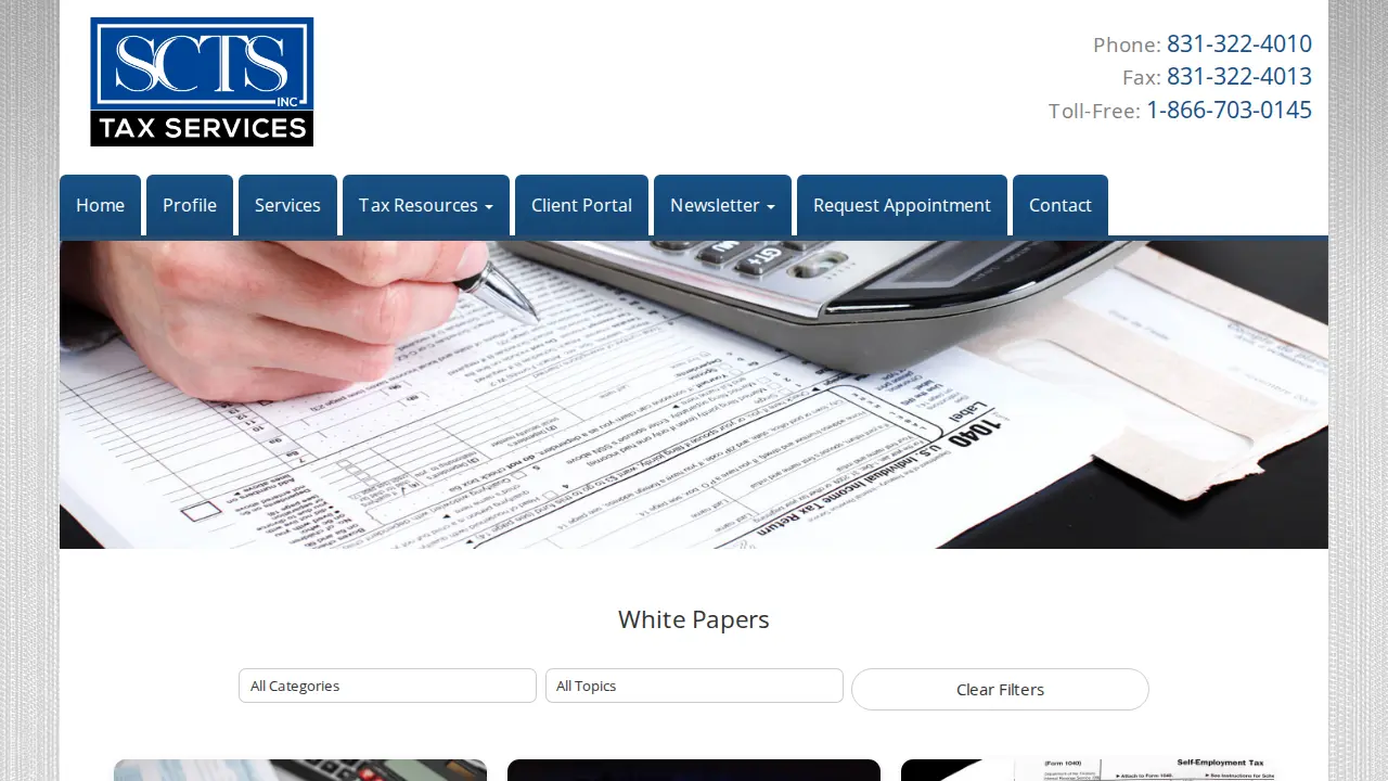 Shary Carvalho Tax Services page