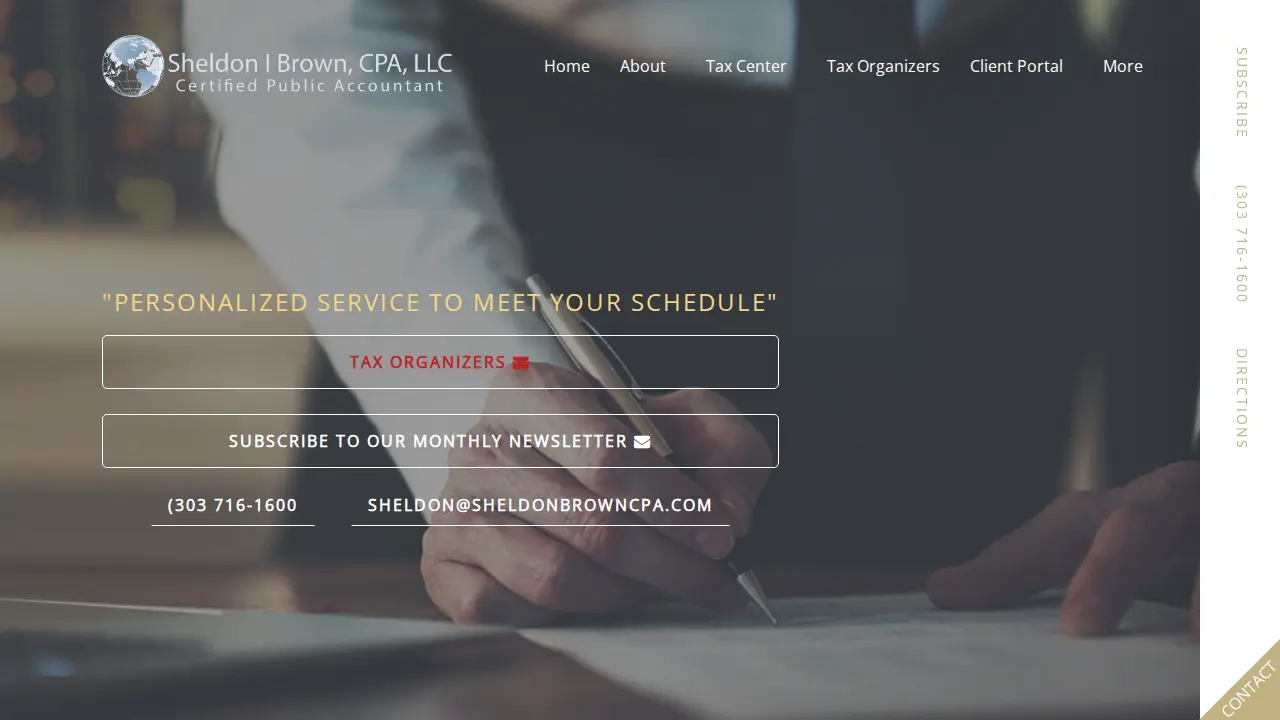 Sheldon Brown, CPA, LLC page