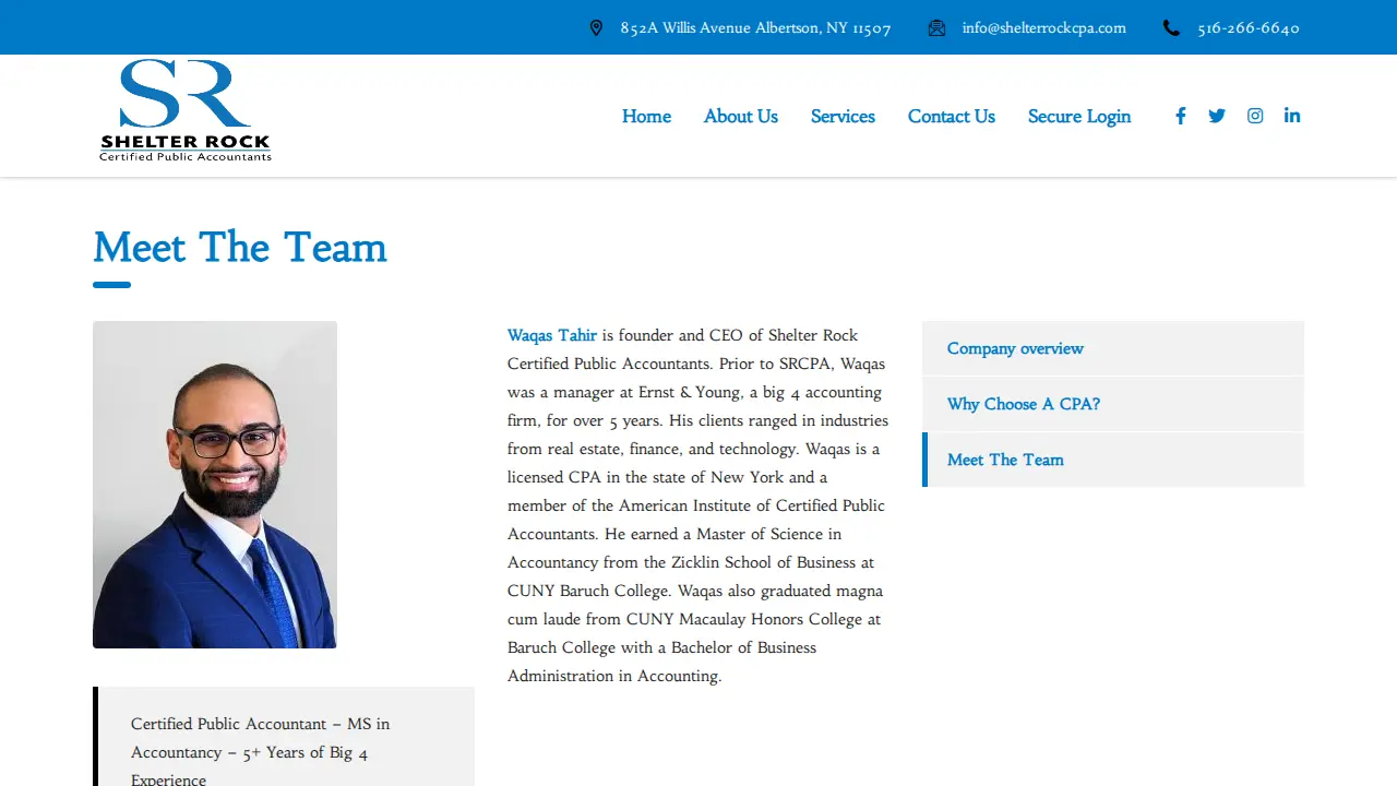 Shelter Rock Certified Public Accountants PLLC page