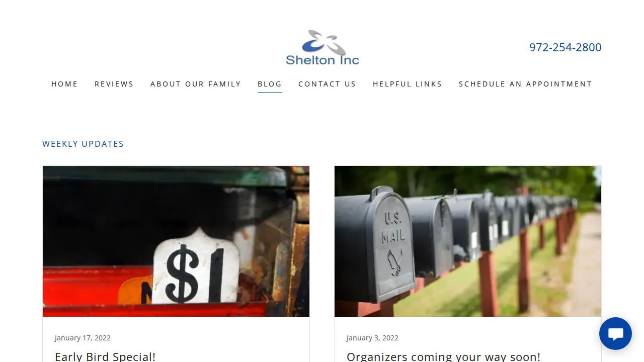 Shelton Inc. page