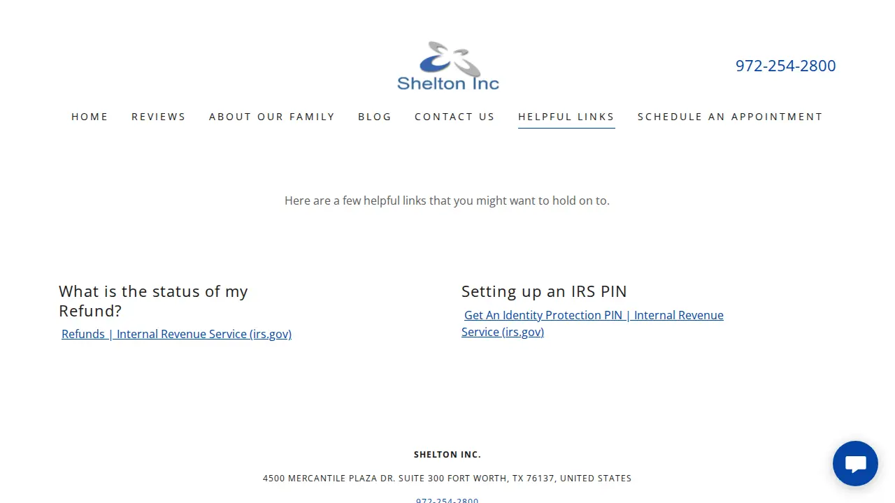 Shelton Inc. page