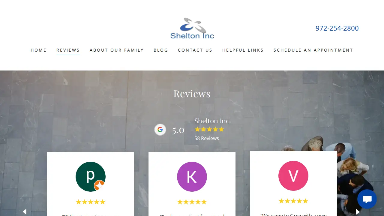 Shelton Inc. page