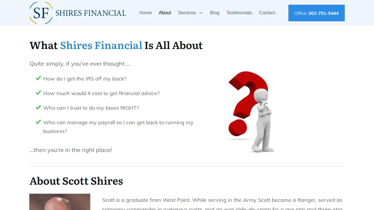 Shires Financial Group Inc page