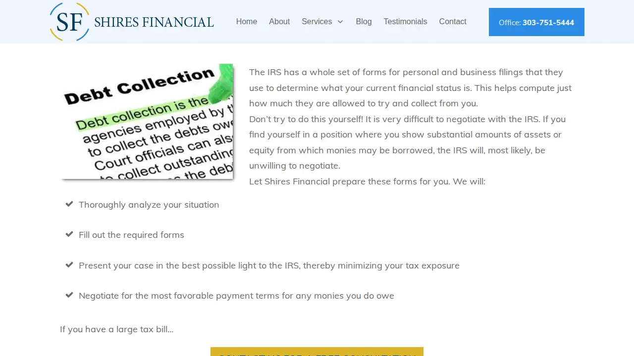 Shires Financial Group Inc page