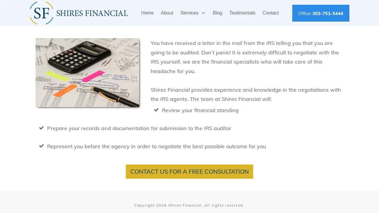 Shires Financial Group Inc page