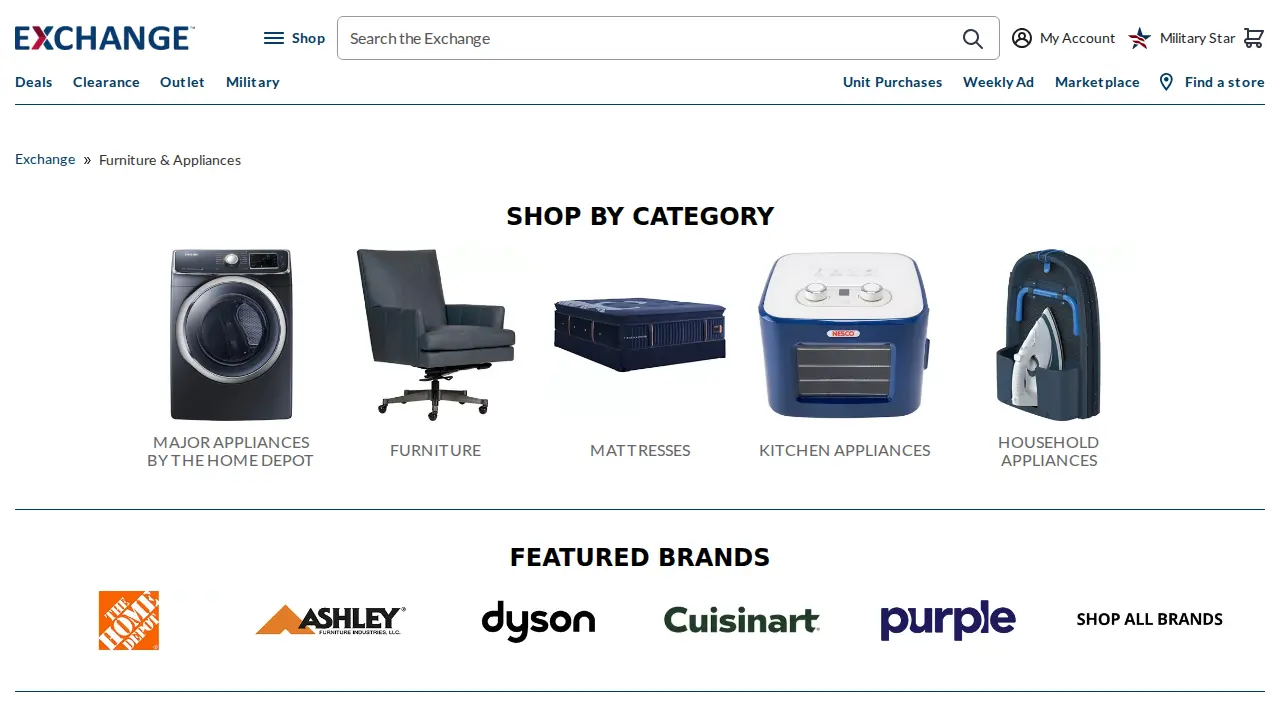 Exchange page