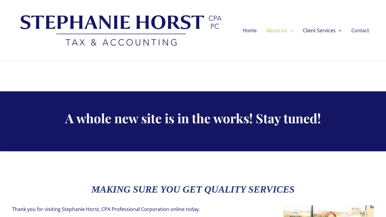 Stephanie Horst CPA, PC page