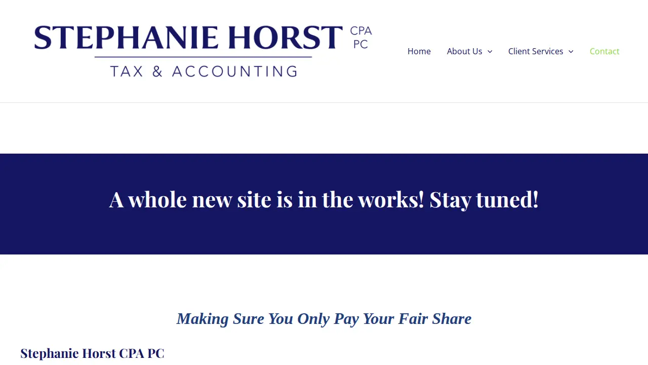 Stephanie Horst CPA, PC page