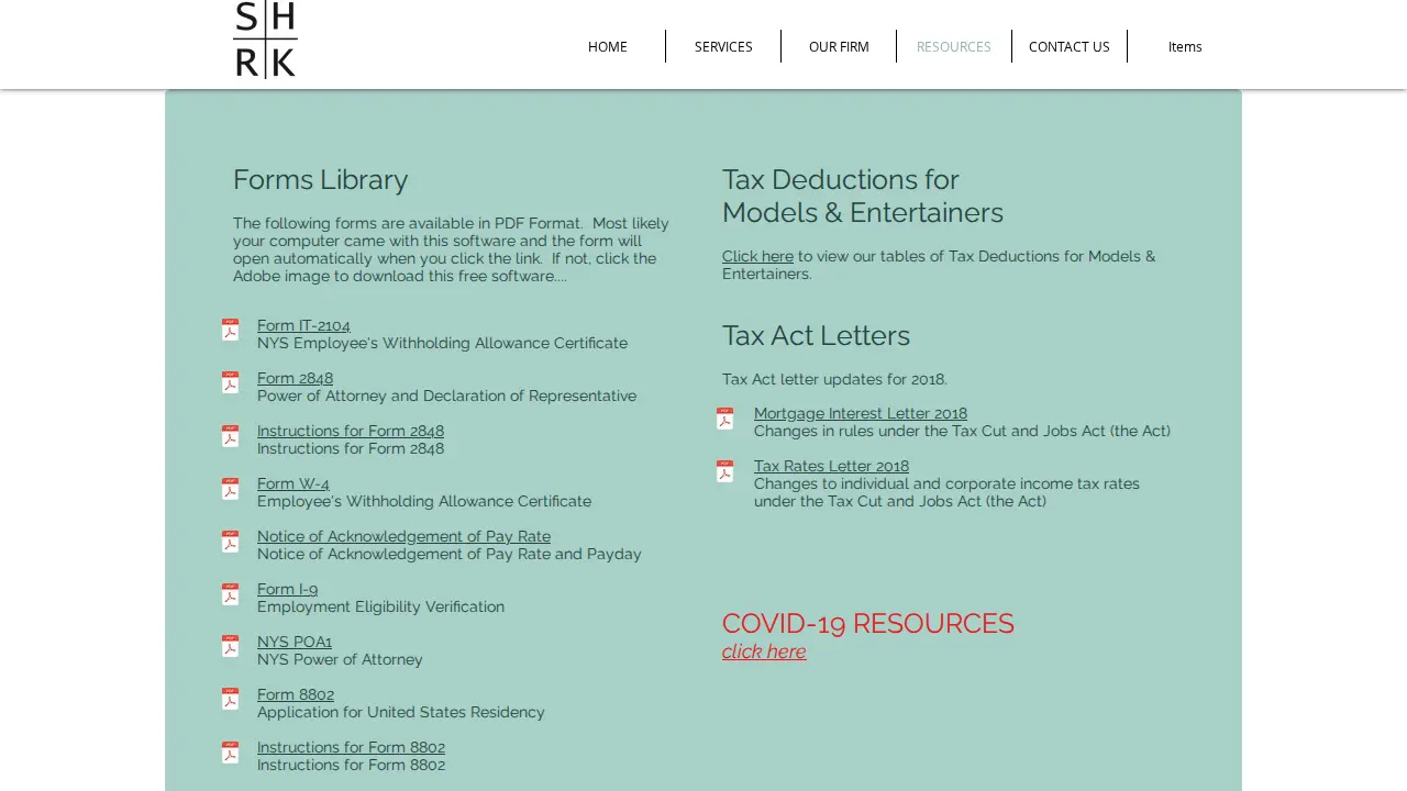 Seckendorf, Hasson and Reilly CPA's, LLC page
