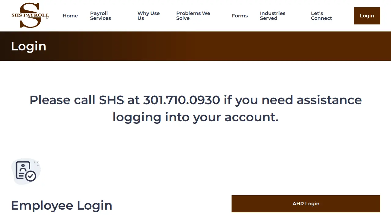 SHS Payroll, LLC page