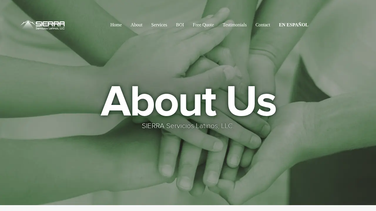 Sierra Servicios Latinos, LLC page
