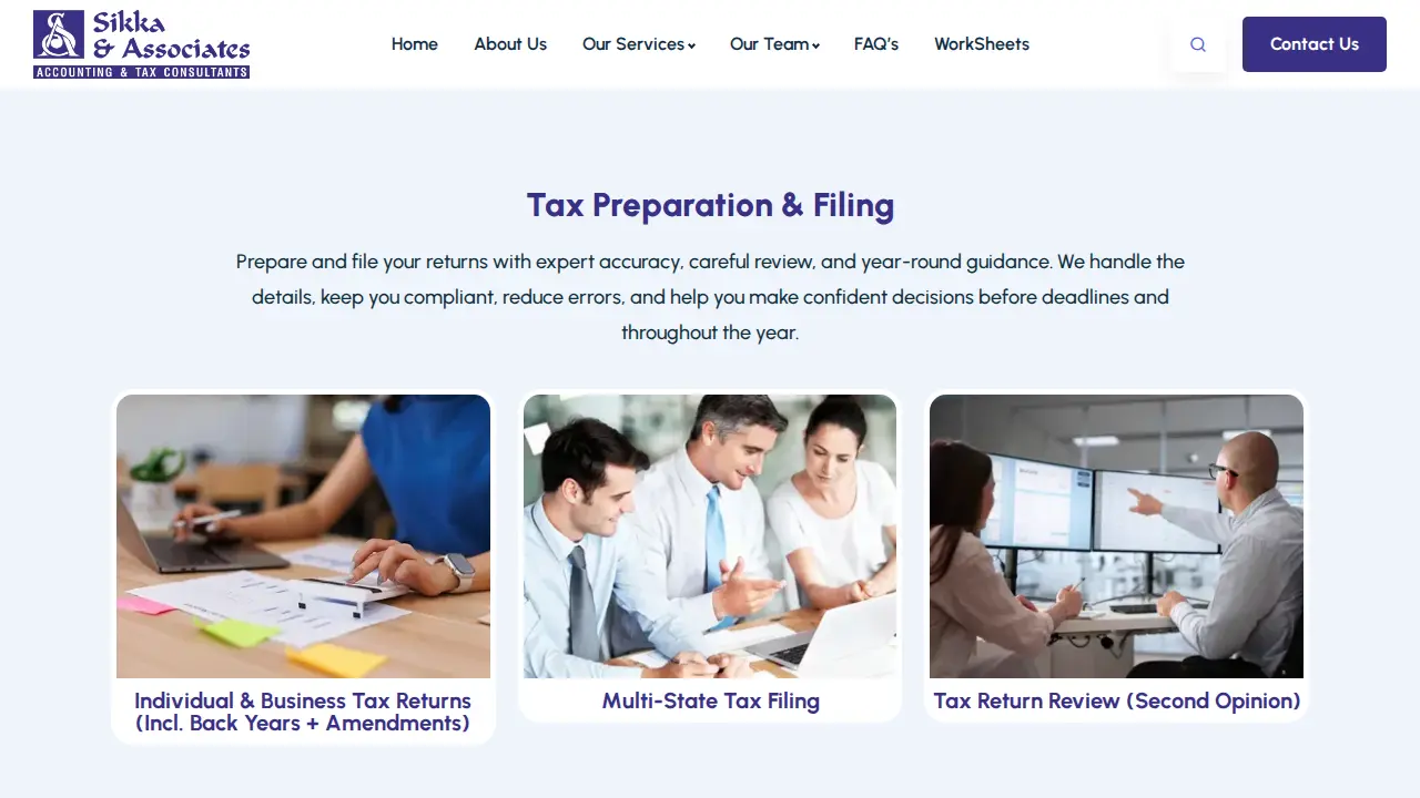 Sikka And Associates page