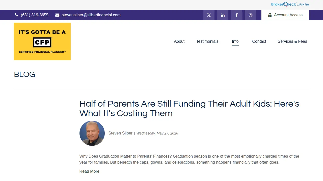 Steven Silber, CFP , CLTC page
