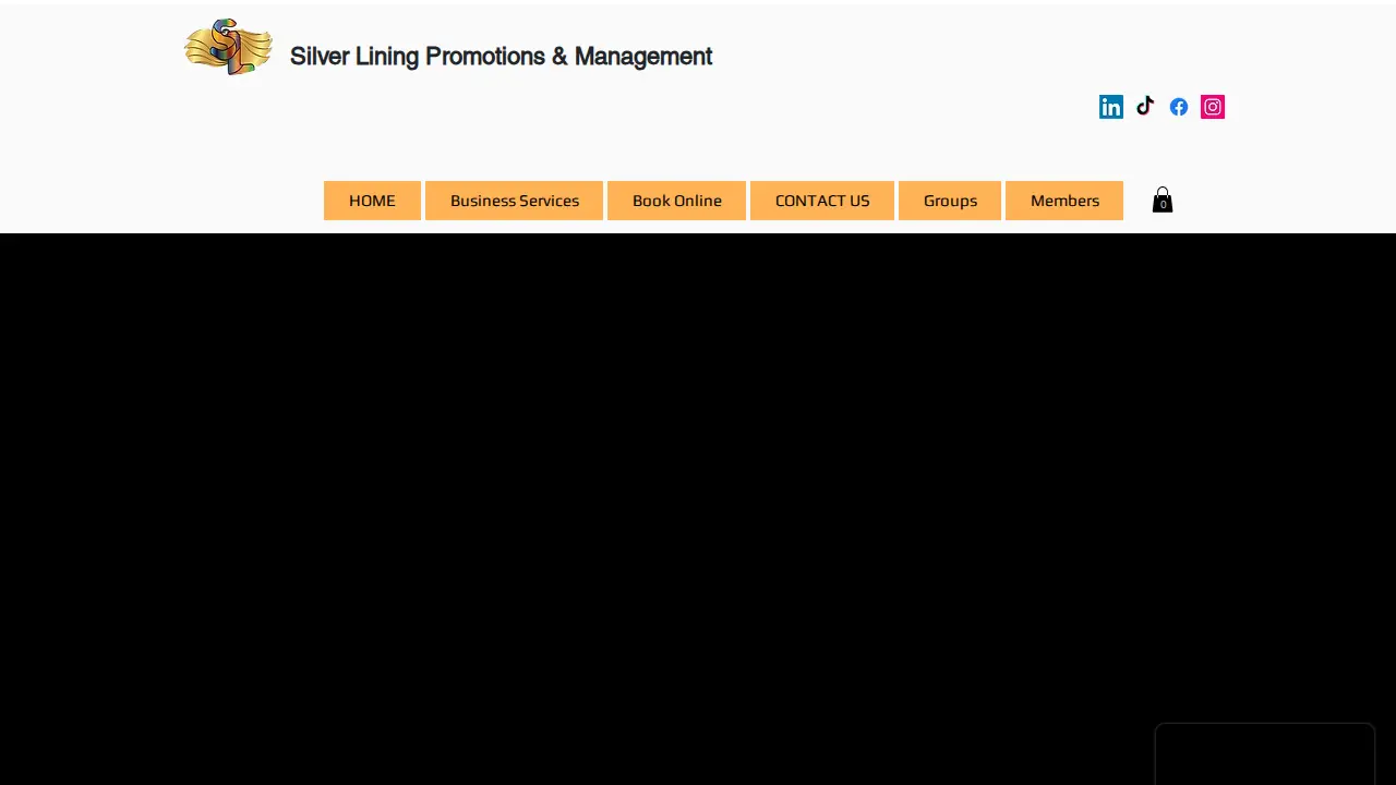 Silver Lining Promotions and Management page