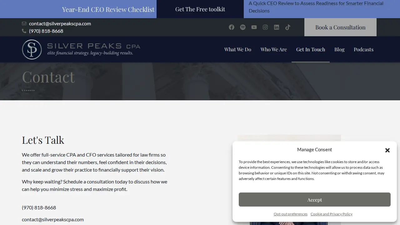 Silver Peaks Accounting Services LLC page