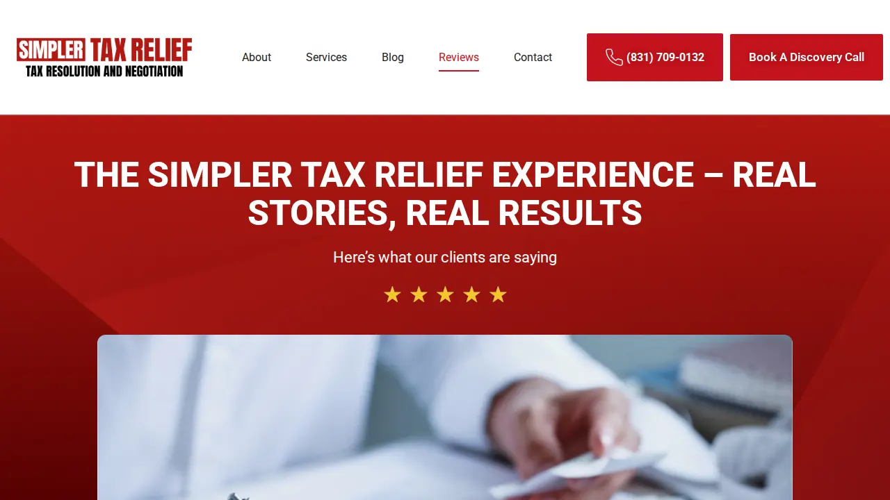 Simpler Tax Relief page