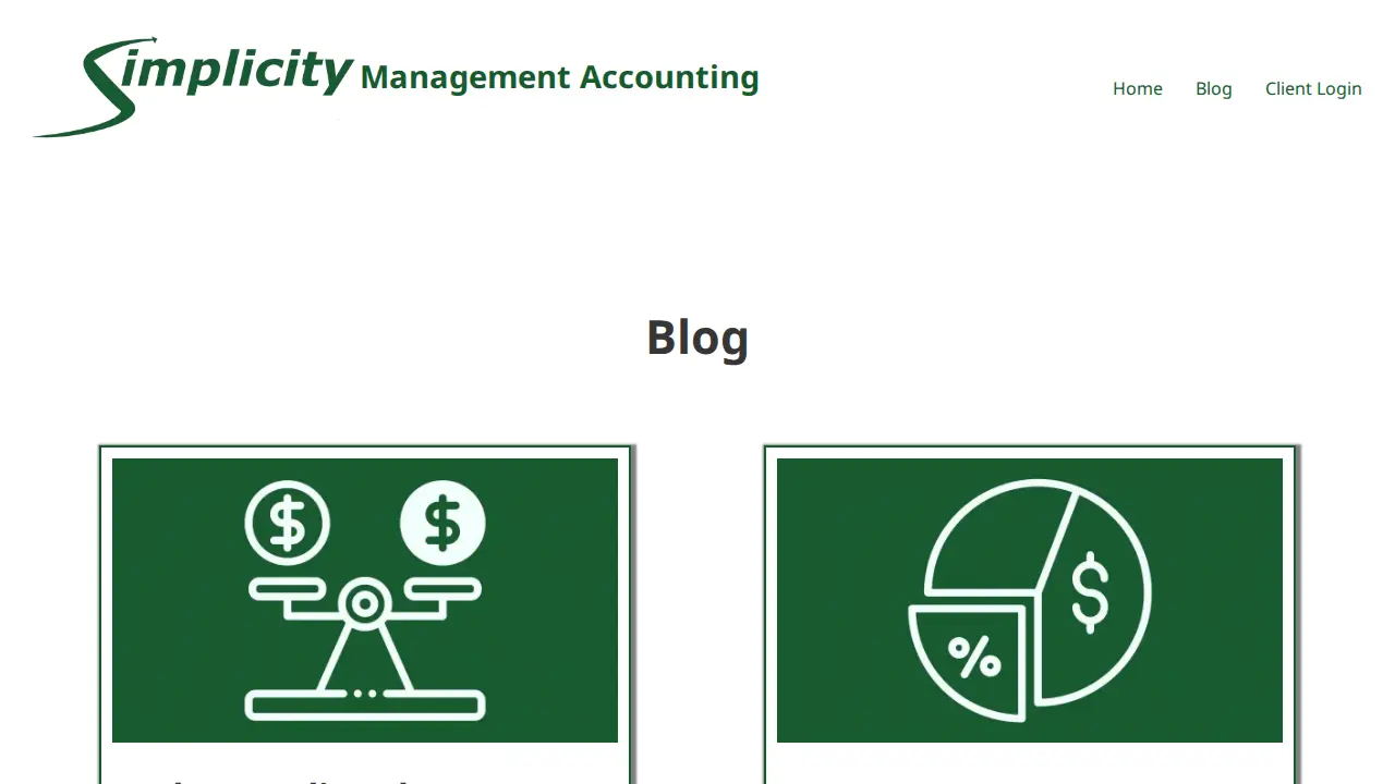 Simplicity Accounting page