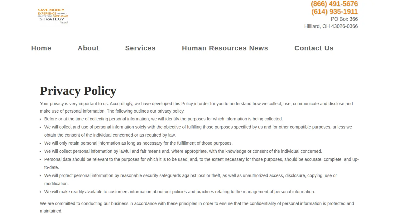 Simplifi HR Solutions page