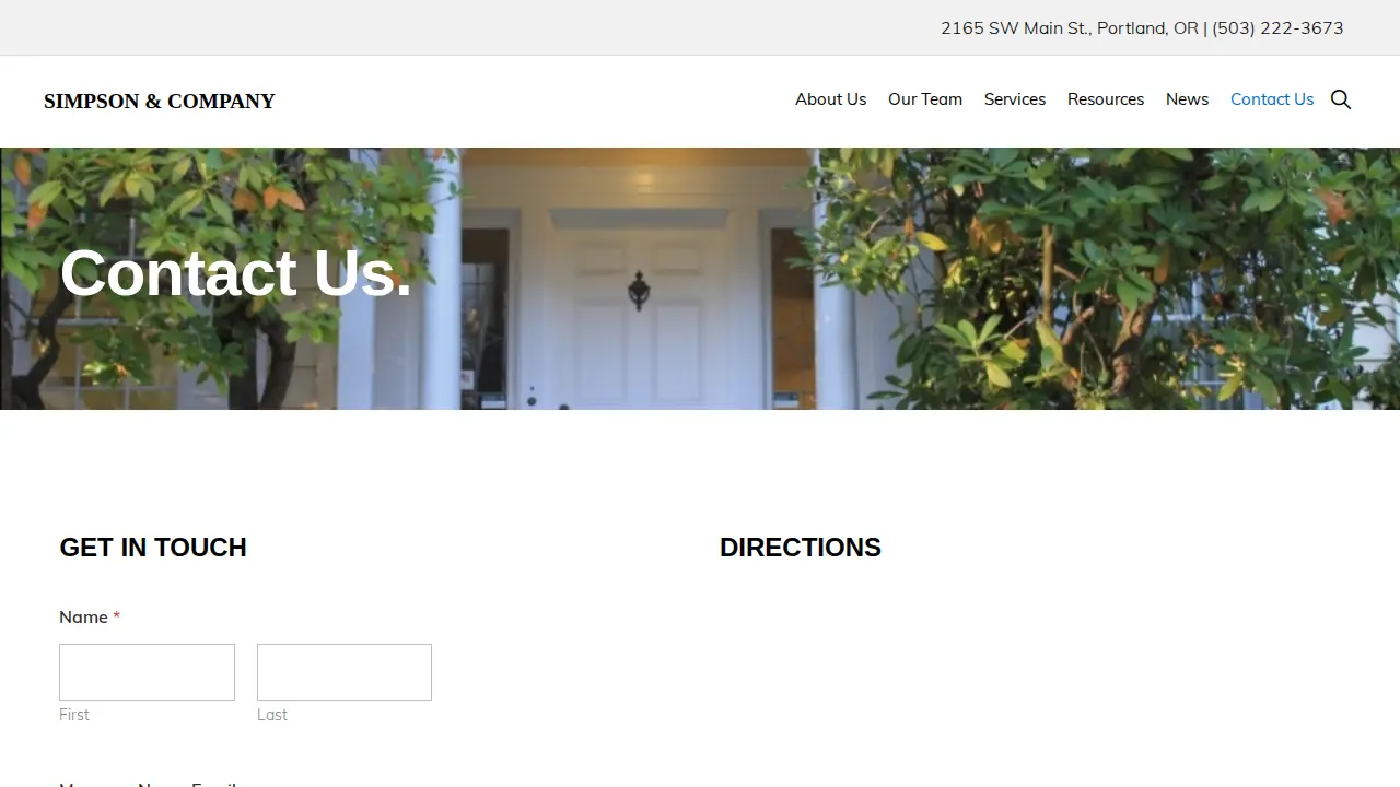 Simpson & Co page