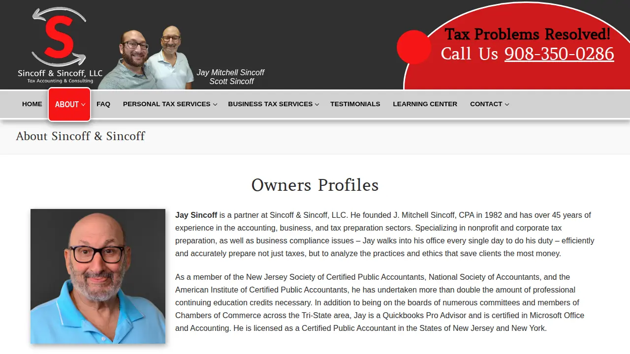 Sincoff & Sincoff, LLC page