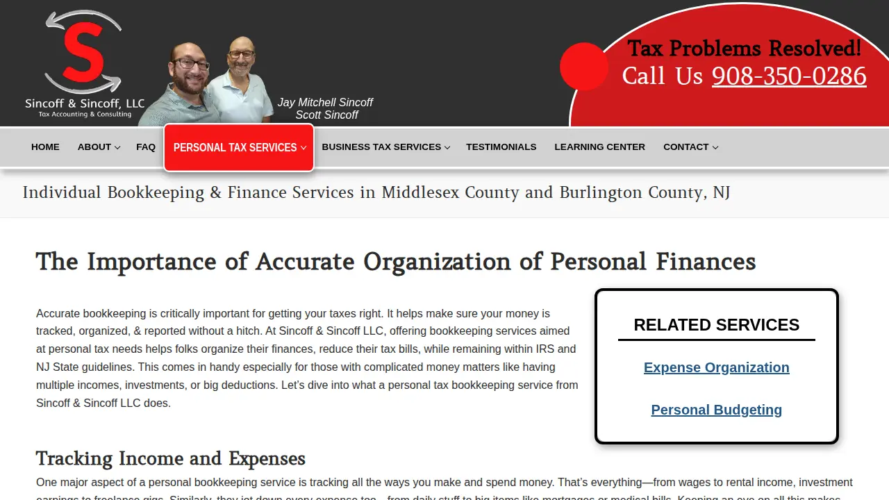 Sincoff & Sincoff, LLC page
