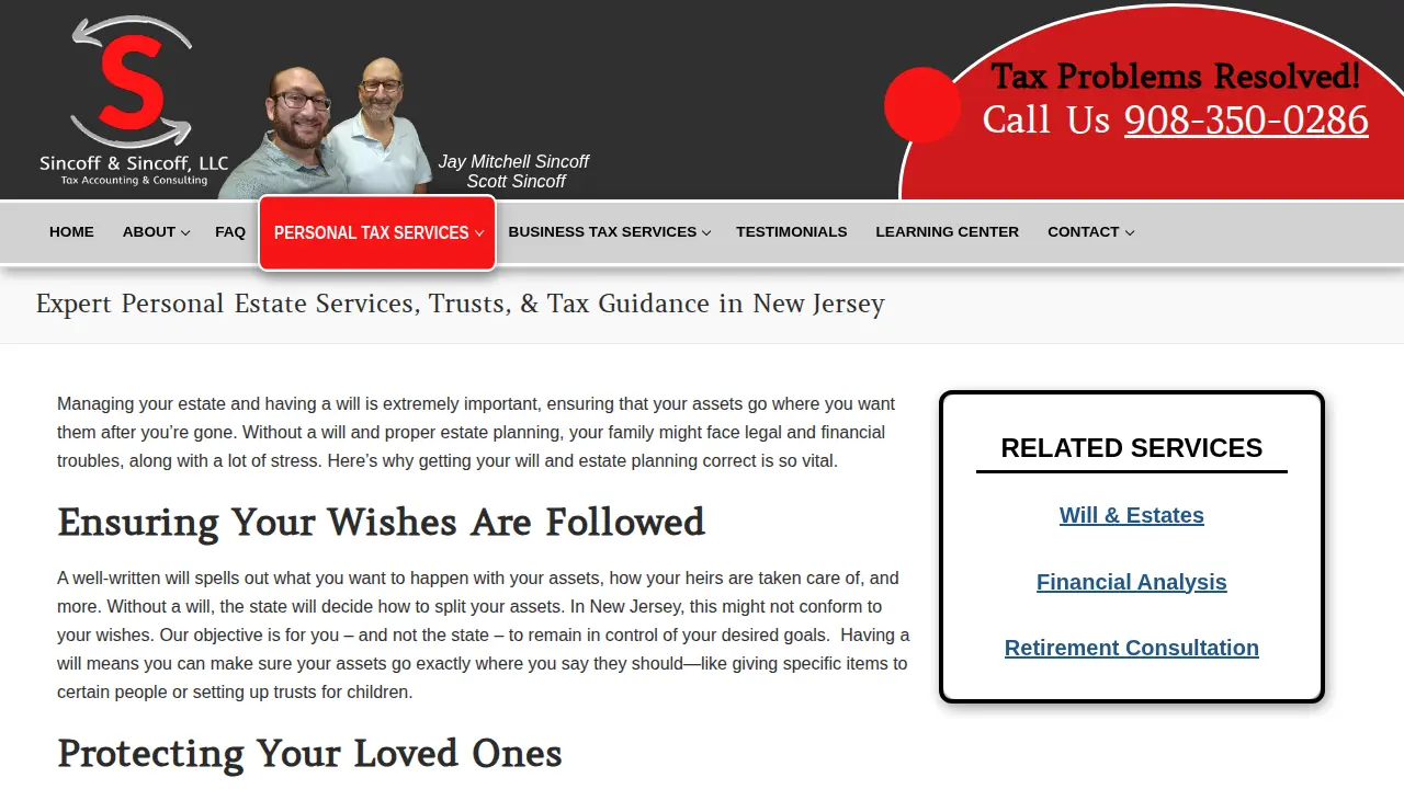 Sincoff & Sincoff, LLC page