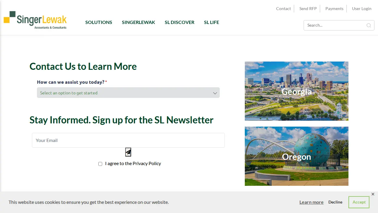 SingerLewak, LLP page