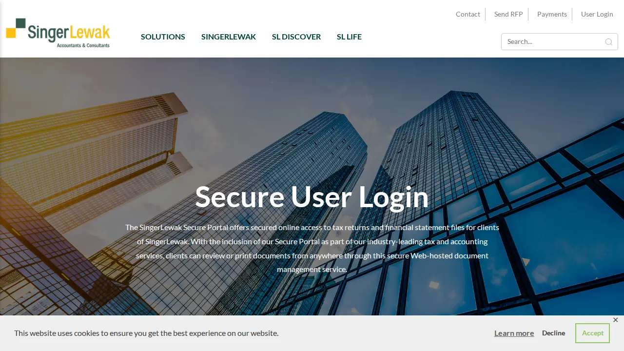 SingerLewak, LLP page