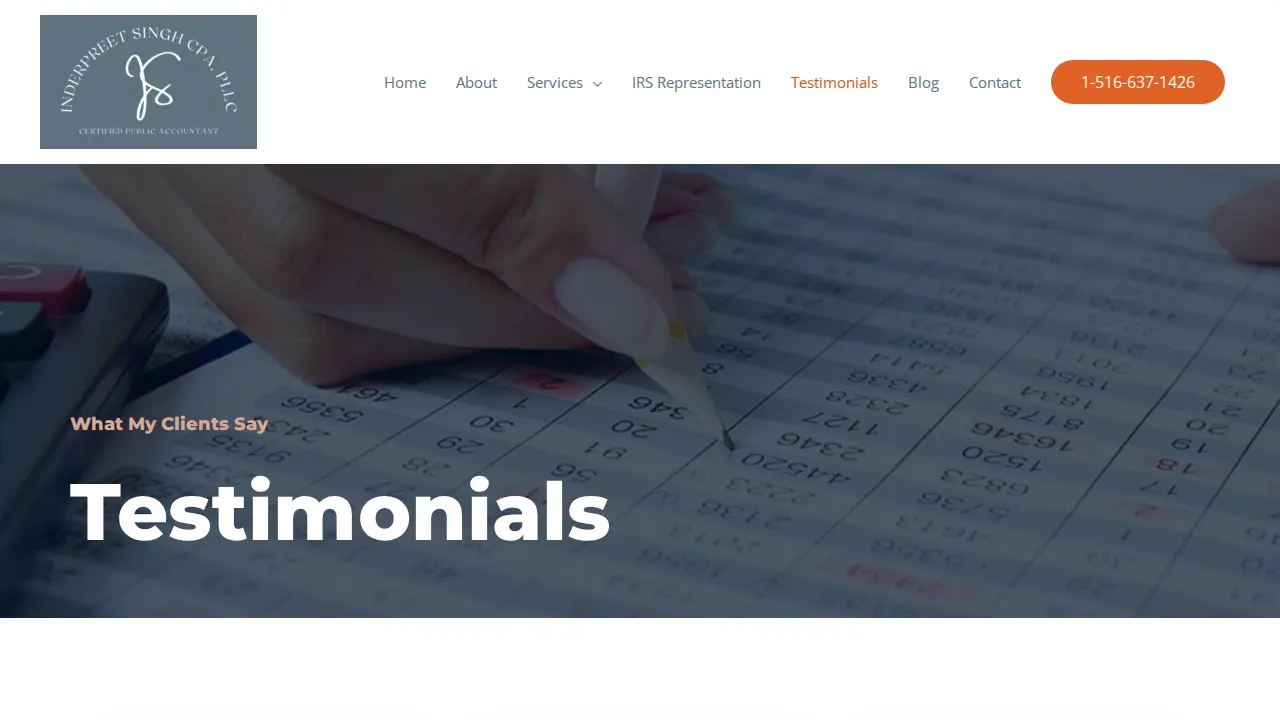 Inderpreet Singh- Certified Public Accountant NYC page