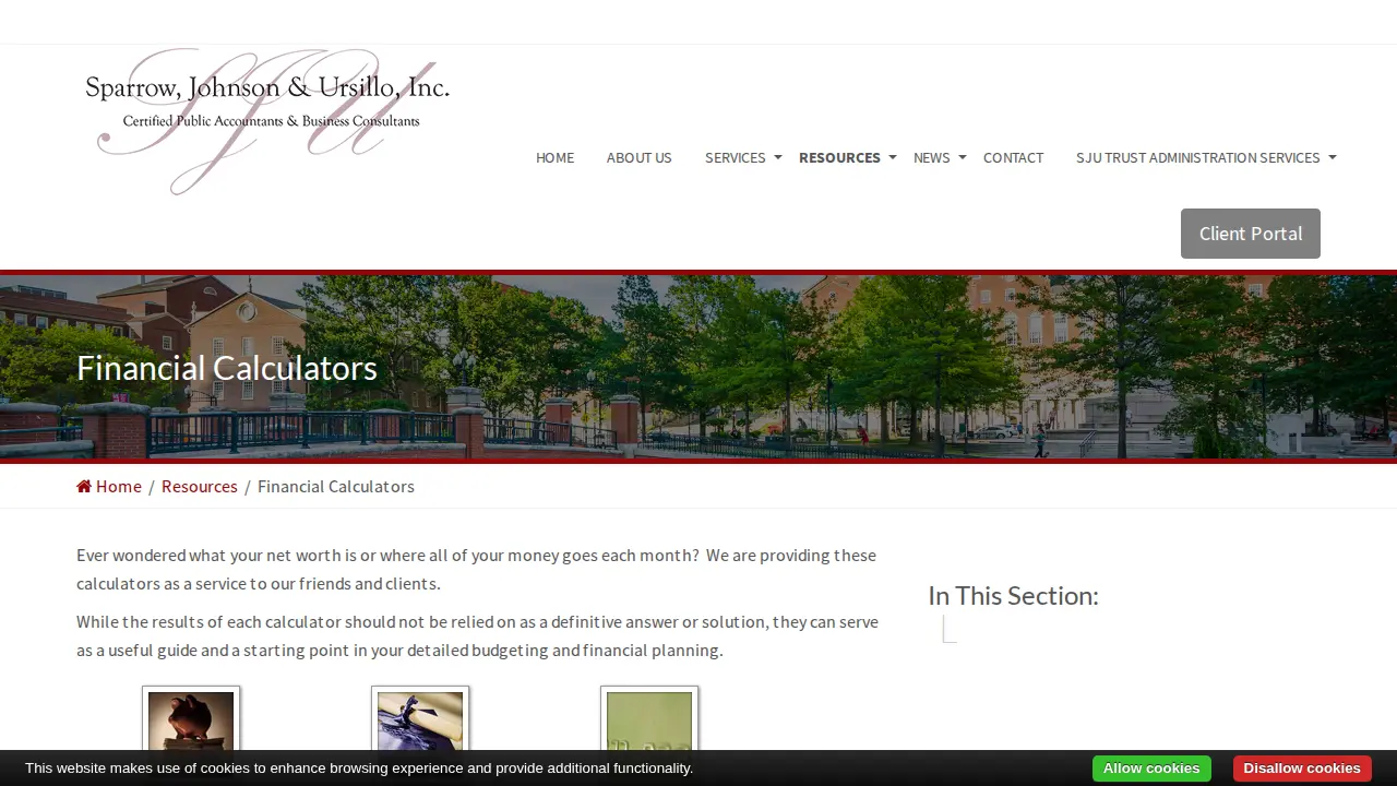 Sparrow Johnson & Ursillo Inc page