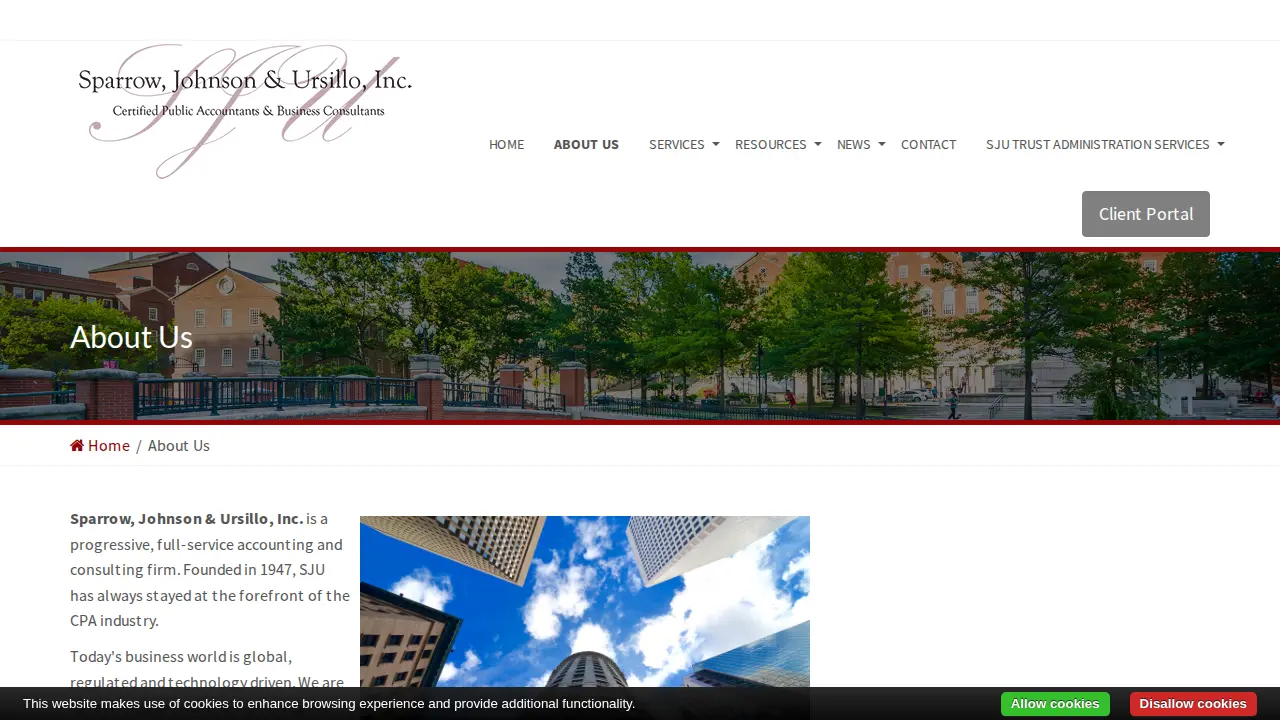 Sparrow Johnson & Ursillo Inc page