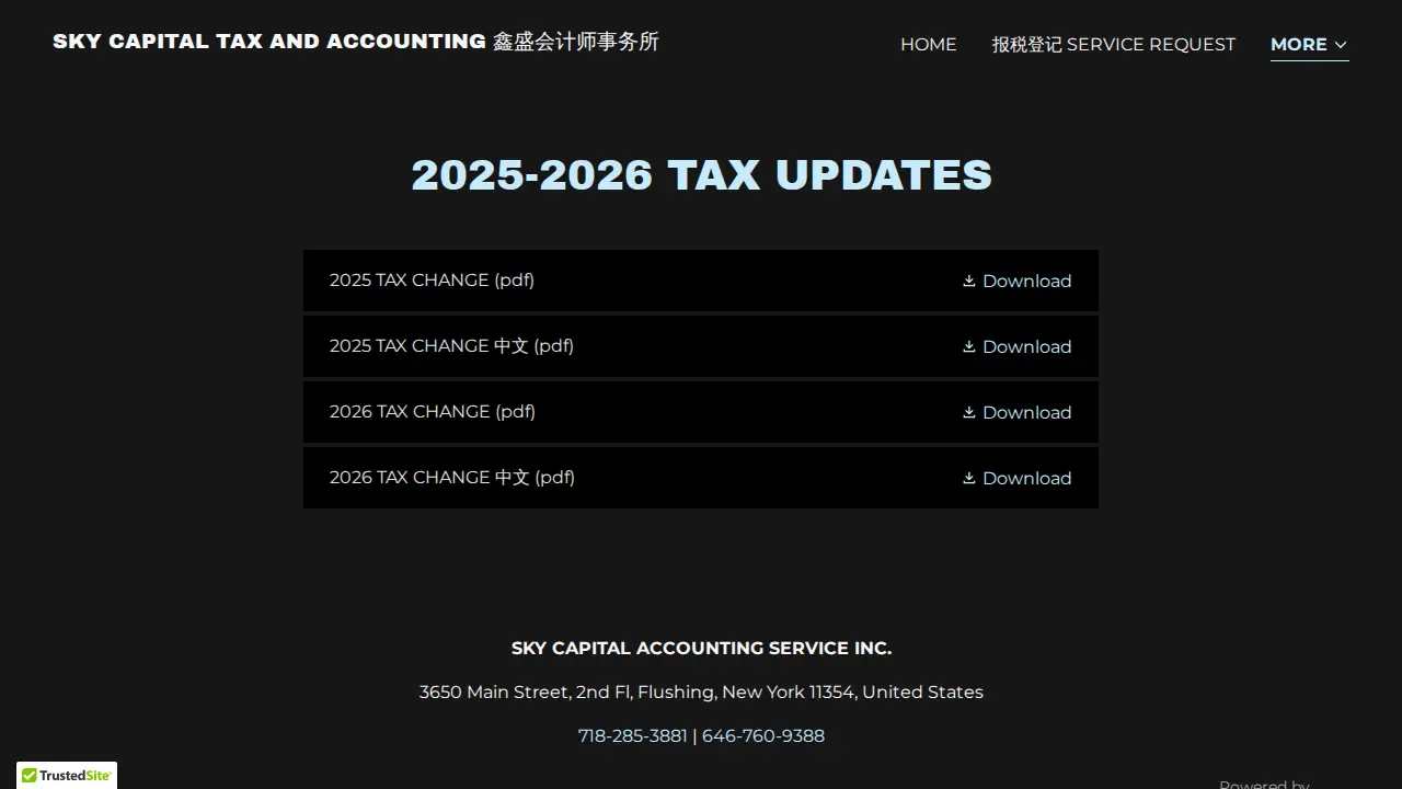 Sky Capital Accounting Service, Inc. page