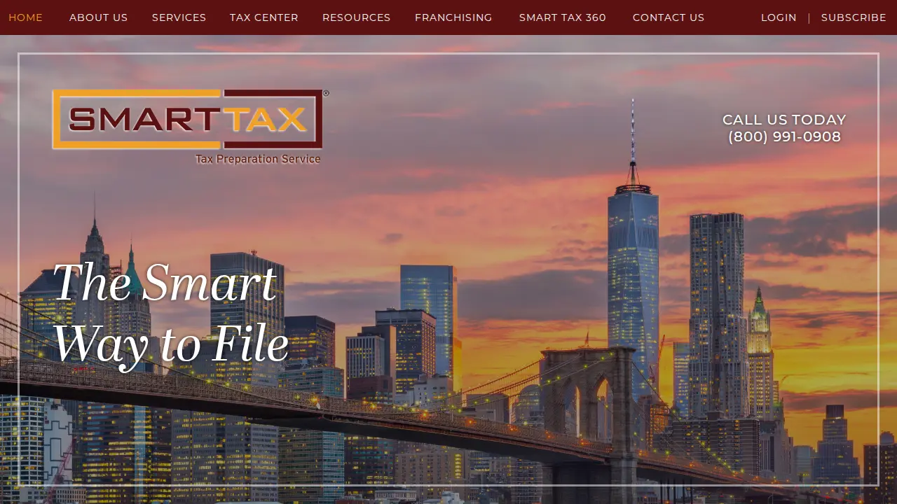 Smart Tax Drop Off Service page