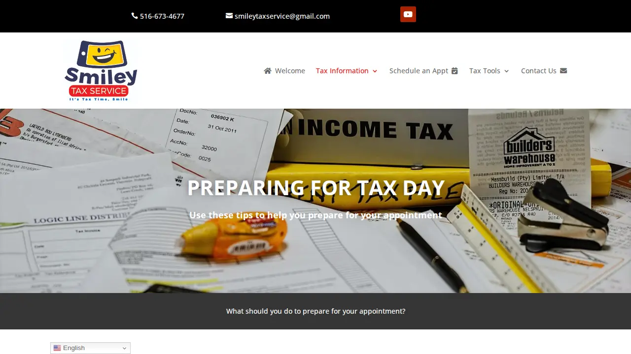 SMILEY TAX SERVICE page
